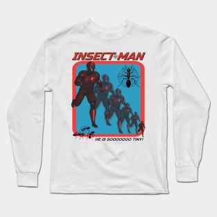 INSECT MAN Retro Off Brand Knock Off Parody Boot Super Hero Long Sleeve T-Shirt